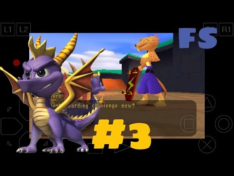 Видео: Spyro:Year of the Dragon. Прохождение от Фёдора. 3)Страдания на скейте.