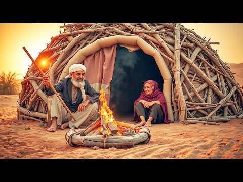 Видео: Построили убежище для выживания в иранской пустыне с помощью примитивных инструментов