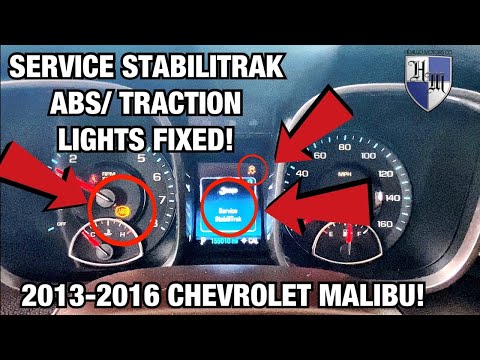 Видео: CHEVROLET MALIBU SERVICE STABILITRAK / ABS И СИСТЕМА КОНТРОЛЯ ТЯГИ УСТРАНЕНИЕ ПРОТИВОУДАРНОЙ СИТЫ...