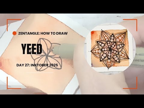 Видео: Зентангл: пошаговое руководство по рисованию Йида / Inktober 2025, день 27