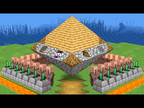 Видео: 😱Майнкрафт, но Защищённый Дом Жителей ПРОТИВ 1,000,000 Райзбойников в Майнкрафт!