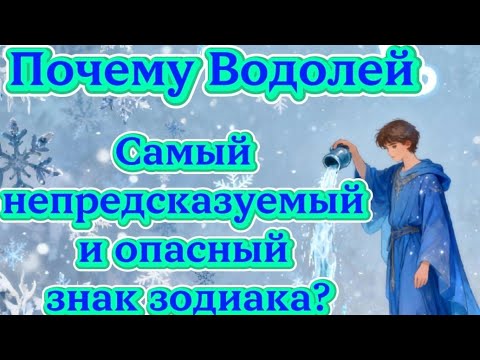 Видео: Почему Водолей самый непредсказуемый и опасный знак зодиака?
