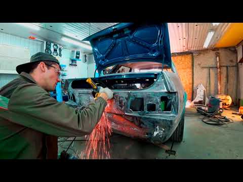 Видео: Форд Орион. Покрас в круг с переваркой порогов и арок