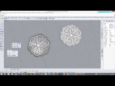 Видео: Как сделать выпукую модель под эмаль без искажений в Rhinoceros. J-design.pro