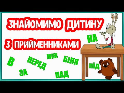 Видео: Знайомимо дитину з ПРИЙМЕННИКАМИ