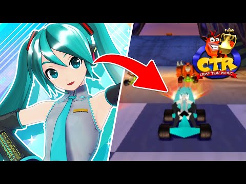 Видео: Могу ли я пройти мод Speedrunner AI Mod от CTR... с Хацунэ Мику?