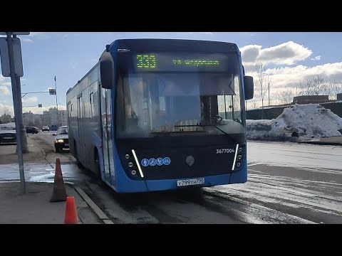 Видео: ❌Автобус №333. Улица Федосьино — Микрорайон Первый Московский — Улица Федосьино