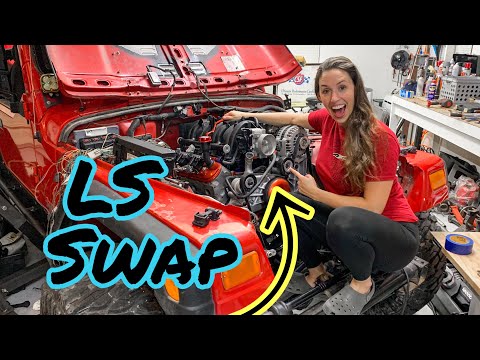 Видео: Устанавливаю LS V8 на мой Jeep Wrangler!