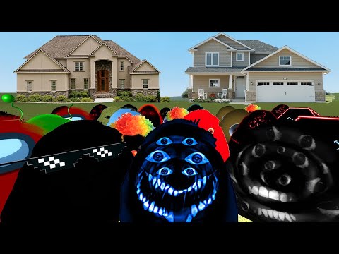 Видео: Злая семья Мунси против домов в Garry's Mod! (Парк 100)