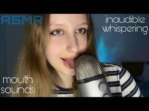 Видео: АСМР близкий неразборчивый шёпот + звуки рта🫦 | ASMR close inaudible whispering + mouth sounds 🐾