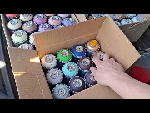 Видео: Тест новых цветов от граффити краски Джиггл  Новый Джиггл золото