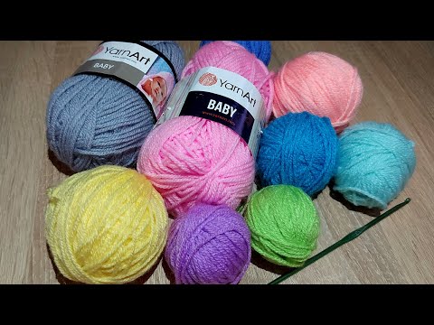 Видео: 👌😎✌ЛИКВИДАЦИЯ ОСТАТКОВ ЧАСТЬ №3. УЗОРЫ КРЮЧКОМ (вязание крючком для начинающих)