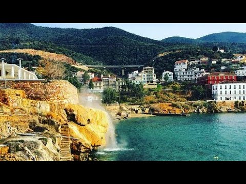 Видео: Эдипсос.  Остров Эвия. Греция. Термальные источники. Обзор деревни.