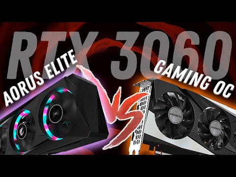 Видео: Сравнили видеокарты RTX 3060 LHR Aorus Elite vs RTX 3060 12Gb Gaming OC от GIGABYTE. Разборка