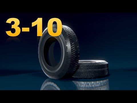 Видео: Уроки по Blender. Урок 3-10. Моделинг покрышки. Cycles Render, материал, свет.