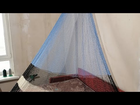 Видео: Кастинговая сеть американка 4,5 метра диаметр ячея 24 мм.