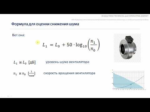 Видео: Video 23 Снижение шума вентилятора при уменьшении скорости его вращения