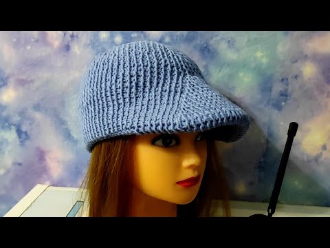 Видео: Бейсболка  крючком. Подробное видео для начинающих.