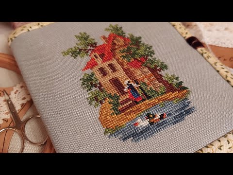 Видео: 45. Вышивка крестиком готовая работа, новый процесс и оформленные работы. Игольницы, органайзеры.