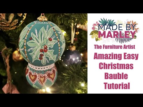 Видео: Удивительное простое руководство по изготовлению рождественских безделушек
