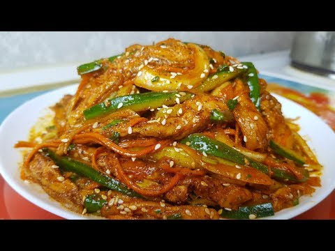 Видео: Хе по-корейски, цыганка готовит.👍 Маринованная рыба.🐟Gipsy cuisine.