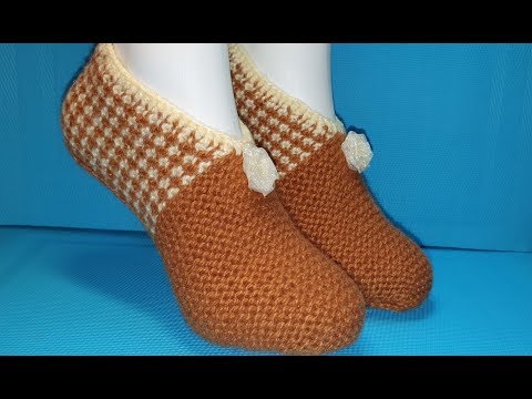 Видео: #466 НЕОБЫЧНЫЙ СПОСОБ ВЯЗАНИЯ ТАПОЧЕК СПИЦАМИ БЕЗ ШВОВ.МАСТЕР КЛАСС.