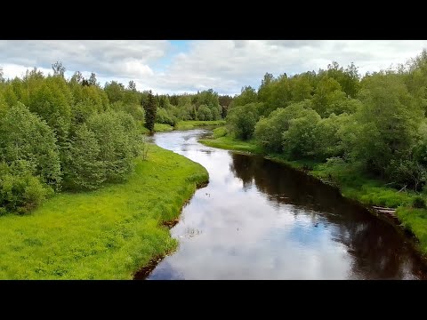 Видео: Продолжение пути по р. Шлина июнь 2023