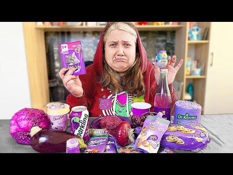 Видео: Я ела только фиолетовую еду 24 часа