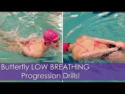 Видео: Упражнения для развития НИЗКОГО ДЫХАНИЯ в стиле «бабочка»!