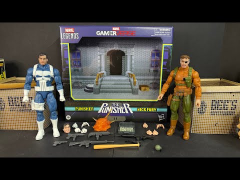 Видео: Набор из двух фигурок Каратель и Ник Фьюри от Marvel Legends Gamerverse