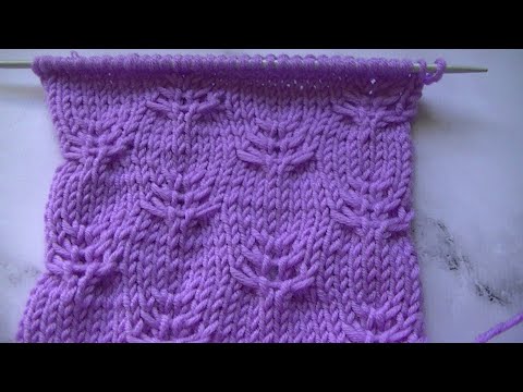 Видео: Вяжем узор спицами.