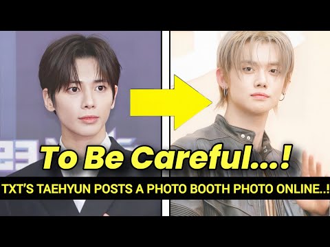 Видео: Тэхён из TXT опубликовал в сети фотографию из фотобудки, вызвав бурную реакцию