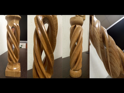 Видео: Пустотелые колонны - как это сделано /Hollow spiral сandlestick - how it's made