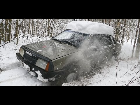Видео: Offroad тест ВАЗ 2109 на цепных браслетах