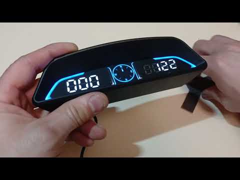 Видео: Встановлення HUD G3 компьютера в автомобіль GPS спідометр одометр годинник компас супутники відстань