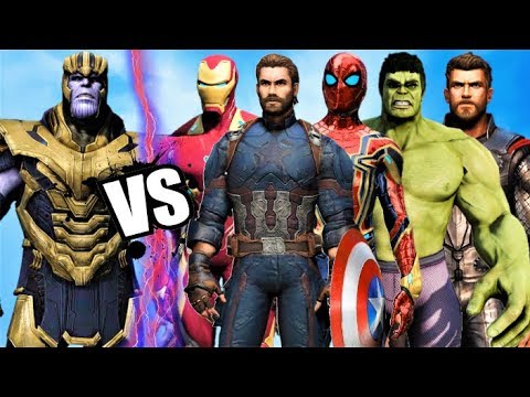Видео: Мстители против Таноса - Эпическая битва