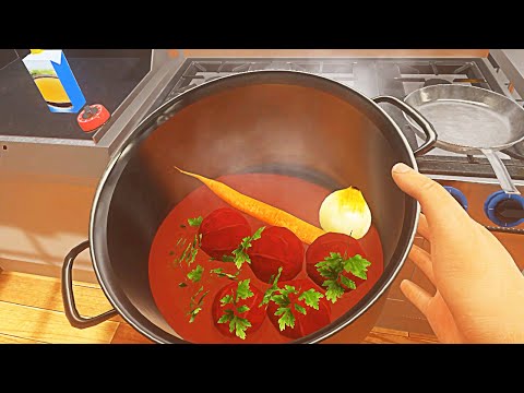 Видео: Виртуальный борщ - Cooking Simulator VR