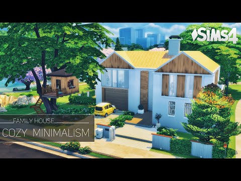 Видео: Уютный МИНИМАЛИЗМ • Семейный Дом | БезСС | THE SIMS 4