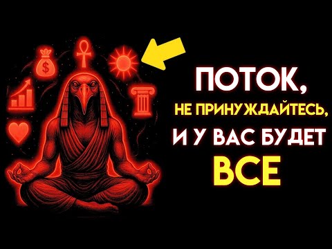 Видео: Запретная техника Тота, позволяющая достичь ВСЕГО, НИЧЕГО не делая — плывите по течению, не принужда