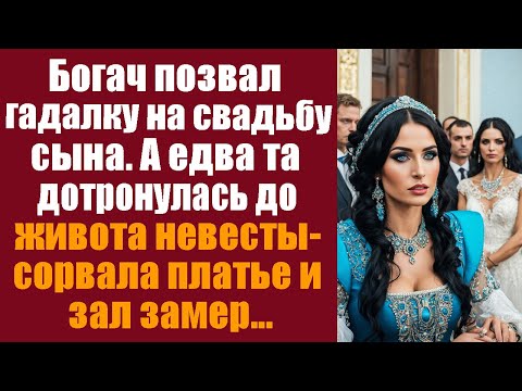 Видео: Богач позвал гадалку на свадьбу сына, а едва та дотронулась до живота невесты - сорвала платье и...