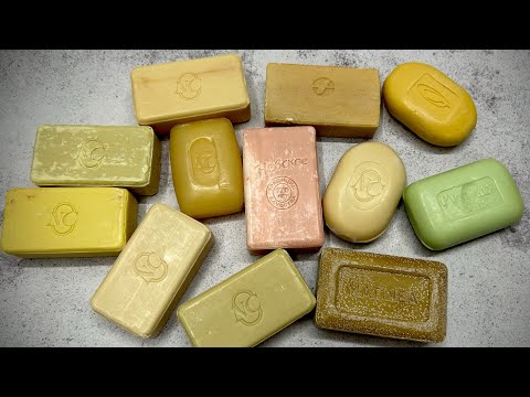 Видео: ASMR soap / Dry soap cutting 💛🤍🧡💚/ Резка сухого старого мыла