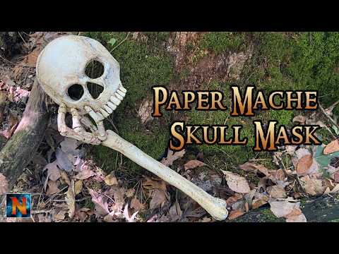 Видео: Мастер-класс по изготовлению маски-череп из папье-маше