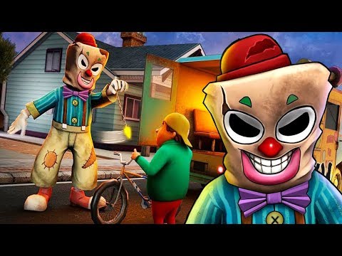 Видео: СТРАШНЫЙ КЛОУН КРАДЁТ ДЕТЕЙ - Freaky Clown : Neighbor Escape