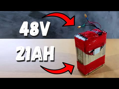 Видео: Бюджетная батарея 48В из акб Nissan leaf l 48V battery from Nissan leaf battery cells