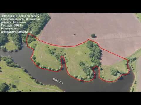 Видео: Земельный участок. Самарская область, Шигонский район, с. Березовка, 3,9 Га
