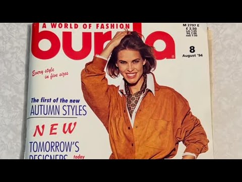 Видео: Обзор журнала Бурда моден август 1994 г.￼