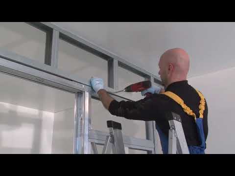 Видео: Сборка пенала ECLISSE SYNTESIS для стен из гипсокартона