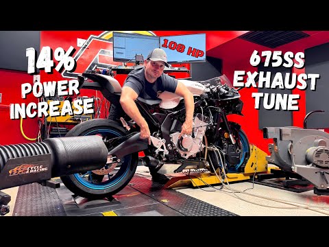 Видео: CFMOTO 675SS: огромный прирост мощности с этим выхлопом и тюнингом | Результаты динамометрическог...