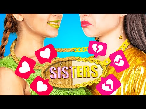 Видео: Бедная популярная приемная сестра vs богатая непопулярная приемная сестра