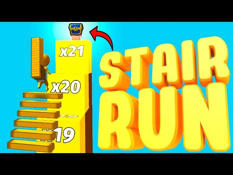 Видео: ЭВОЛЮЦИЯ ПОСТРОЙКИ ЛЕСТНИЦ, МАКСИМАЛЬНЫЙ УРОВЕНЬ | Stair Run